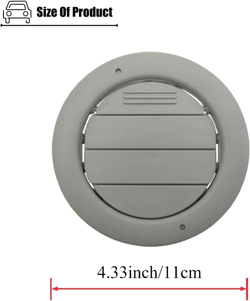 LXROAR01 2PCS Roof Headliner AC Heater Air Vents Gray Compatible with Ford Transit 2015 to 2025 Year, Roof Air AC Vent for YC3Z-19893-AA - Image 2